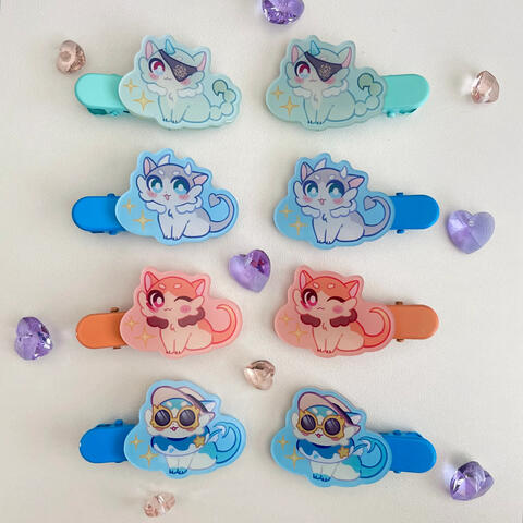 Acrylic hairclips