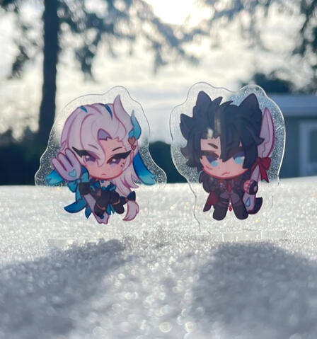 Glitter standees